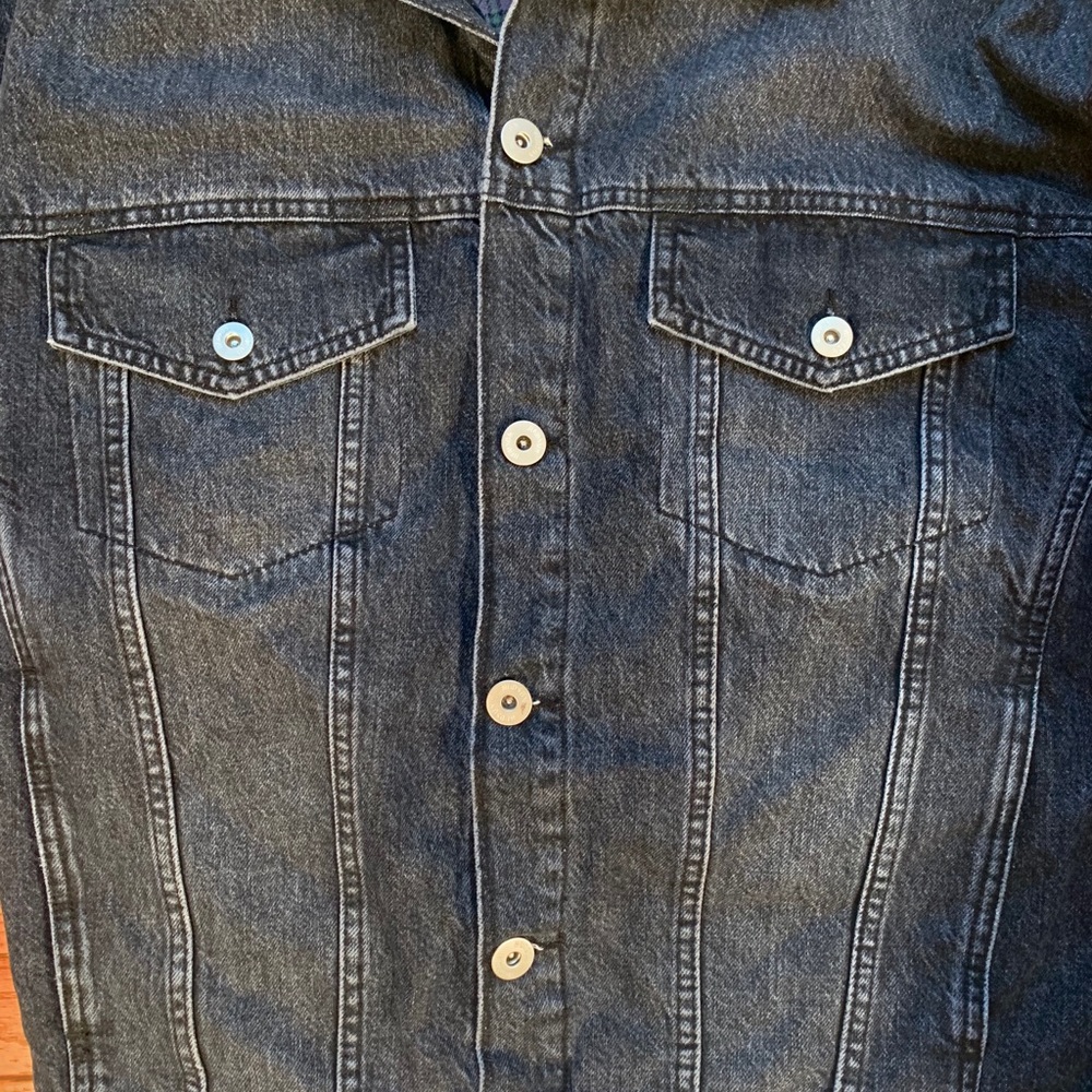 🎉HP🎉 NWT HUDSON Mens Jean Trucker Jean Jacket M - Picture 7 of 8